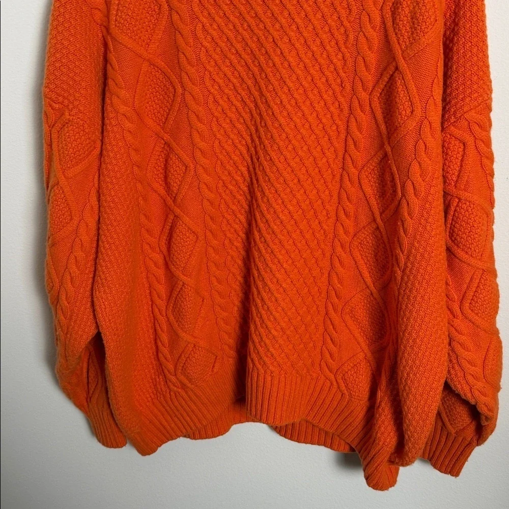 Sunday Best Peggy Wool Sweater Orange Size Large Oversized